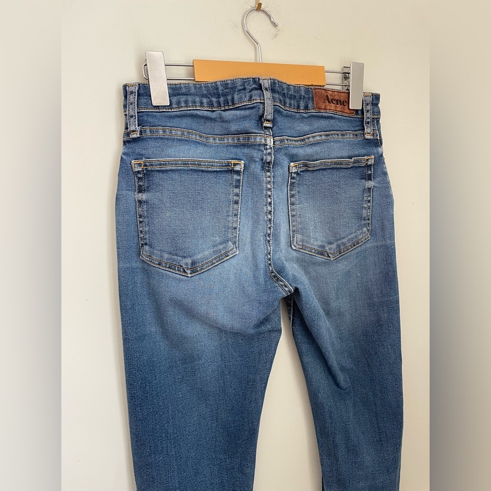 Acne Studios Flex Fresh Long Jeans Women’s Size 29/34 Tall Skinny Slim - Picture 5 of 10